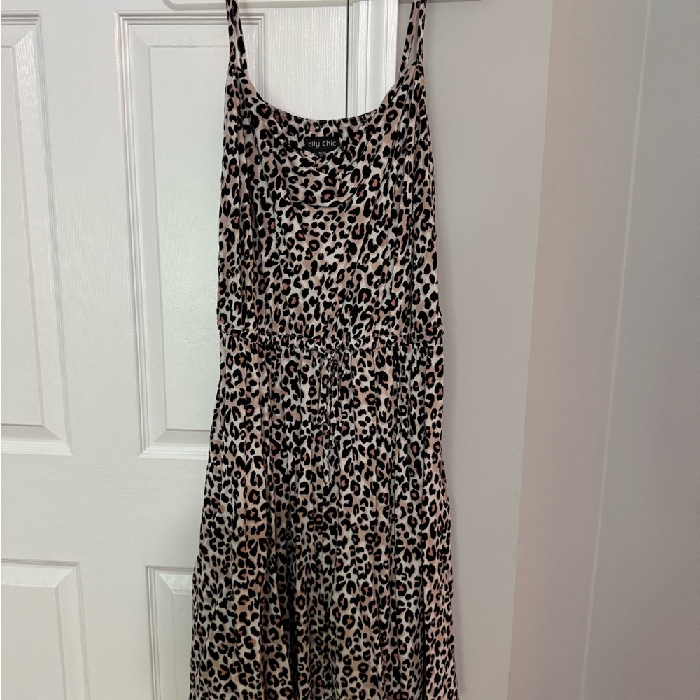 City Chic Animal Print Dress